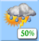 Thursday: A chance of showers and thunderstorms. Mostly sunny, with a high near 98. Chance of precipitation is 50%. Thursday: Chance Showers And Thunderstorms